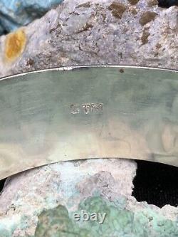 Native American Zuni Stewart & Maria Tucson Sterling Silver & MOP Bracelet