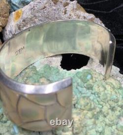 Native American Zuni Stewart & Maria Tucson Sterling Silver & MOP Bracelet