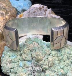 Native American Zuni Stewart & Maria Tucson Sterling Silver & MOP Bracelet
