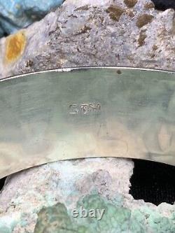 Native American Zuni Stewart & Maria Tucson Sterling Silver & MOP Bracelet