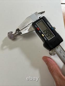 Natural Lavender Jade & CZ Sterling Silver Ring Vintage 6.1g Sz 7 Adjustable