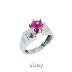 Natural Pink Tourmaline Ring, Solid 925 Sterling silver Handmade Ring, Fine Ring
