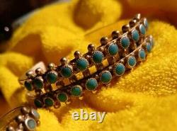 Navajo Vintage STERLING SET Silver TURQUOISE Ring Bracelet