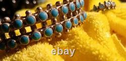 Navajo Vintage STERLING SET Silver TURQUOISE Ring Bracelet