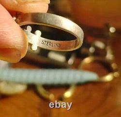 Navajo Vintage STERLING SET Silver TURQUOISE Ring Bracelet