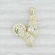 New 2ct Pear Cut Simulated Diamond Roster Chicken Pendant 14k Yellow Gold Finish
