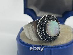 OTT Navajo Native American Vintage Sterling Silver Ring 925 Size 7 Band Signed