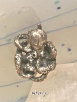 Octopus ring vintage band size 6 sterling silver women men