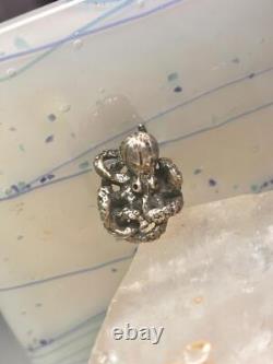 Octopus ring vintage band size 6 sterling silver women men