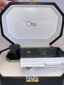 Omas Paragon Sterling Fountain Pen with Ink Bottle. Brand New Never Used. Vintage