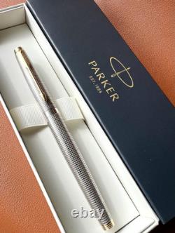 PARKER 75 Sterling Silver Fountain Pen Extra Fine Nib, Vintage Perfection