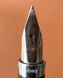 PARKER 75 Sterling Silver Fountain Pen Extra Fine Nib, Vintage Perfection