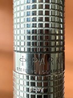 PARKER 75 Sterling Silver Fountain Pen Extra Fine Nib, Vintage Perfection