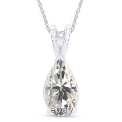 Pear Pendant Bling Vintage Top Russian Moissanite Sterling Silver 925