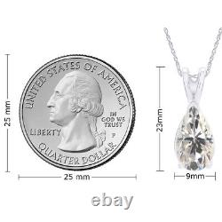 Pear Pendant Bling Vintage Top Russian Moissanite Sterling Silver 925