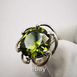 Pendant Women Vintage Sterling Silver 925 Tsavorite Stone Jewelry Size 7.5 Gift