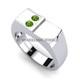 Peridot Round Cut Gemstone With 925 Sterling Silver Ring For Men #d210