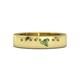 Peridot Trillion Cut With 925 Sterling Silver Gold Plated Ring For Men's #d738