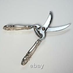 Poultry Shears With Sterling Silver Handles 10 Long Vintage