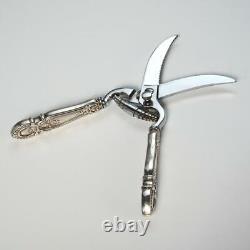 Poultry Shears With Sterling Silver Handles 10 Long Vintage