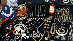 RESELLERS! HUGE Vintage Jewelry Lot CHANEL Dior Juliana Gold + 2.5 LBS. STERLING