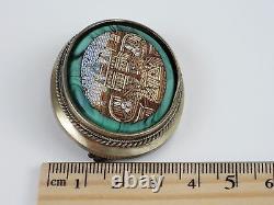 Rare Antique Victorian c1840 Italian Micro Mosaic Brooch with Vatican City Scene