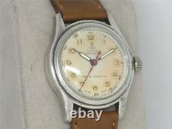 Rare Vintage 1940's Ww2 Era Rolex Tudor Oyster Sterling Silver 3478, Running