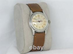 Rare Vintage 1940's Ww2 Era Rolex Tudor Oyster Sterling Silver 3478, Running