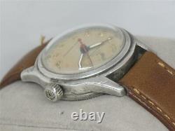 Rare Vintage 1940's Ww2 Era Rolex Tudor Oyster Sterling Silver 3478, Running