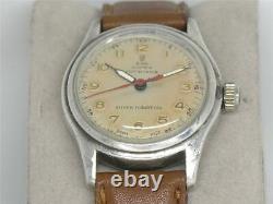 Rare Vintage 1940's Ww2 Era Rolex Tudor Oyster Sterling Silver 3478, Running