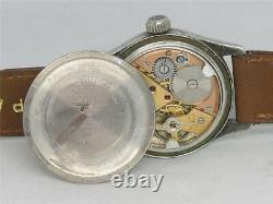 Rare Vintage 1940's Ww2 Era Rolex Tudor Oyster Sterling Silver 3478, Running