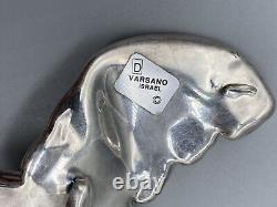 Rare Vintage Sterling Silver 925 Modernist Huge Brooch By David Varsano Israel
