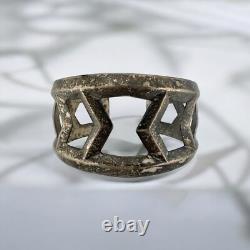 Rare Vintage Sterling Silver Southwestern Arts & Crafts Guild Bracelet Cuff 6.5