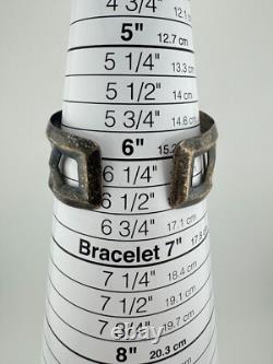Rare Vintage Sterling Silver Southwestern Arts & Crafts Guild Bracelet Cuff 6.5