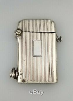 Rare Vintage Thorens 935 Sterling Silver Automatic Cigarette Lighter Works