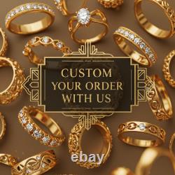 Retro Edwardian Round Diamond Vintage Ring 14K White Gold FN Engagement Ring
