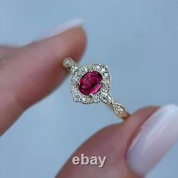 Rhodolite Pink Garnet Ring 925 Sterling Silver Ring, Anniversary Ring