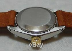 Rolex Oyster Perpetual 14k/ss Gold / Steel Ladies NICE Watch On New Band 1972