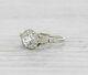 Round Cut Moissanite 1 Ct Beautiful Vintage 925 Sterling Silver Engagement Ring