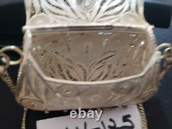 SLV 125 Gorgeous Vintage Sterling Silver HAND MADE KUTCH Small Clutch Bag Purse