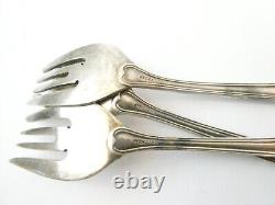 Set 3 Vintage Used Beckwith-Range Sterling Silver Salad Forks Flatware