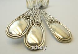 Set 3 Vintage Used Beckwith-Range Sterling Silver Salad Forks Flatware