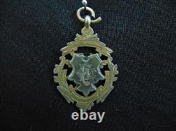 Silver Fob Vintage Art Nouveau 1916 Birmingham Inscribed Sterling 9.1 g E8