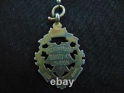 Silver Fob Vintage Art Nouveau 1916 Birmingham Inscribed Sterling 9.1 g E8