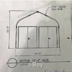 Sprung structure, fabric building, tent