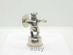 Sterling Silver Cast Viking Warrior Figure Vintage c1970 Denmark