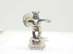 Sterling Silver Cast Viking Warrior Figure Vintage c1970 Denmark