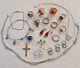 Sterling Silver + Natural Gemstone Mixed Jewelry Lot Vintage To Now 20 Piece Lot