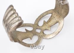 Sterling Silver Navajo Cuff Bracelet Naja Tufa Cast 6.25 ITC Vintage BS3065
