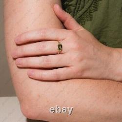 Sterling Silver Peridot Gemstone Cubic Zirconia Stackable Vintage Ring Jewelry